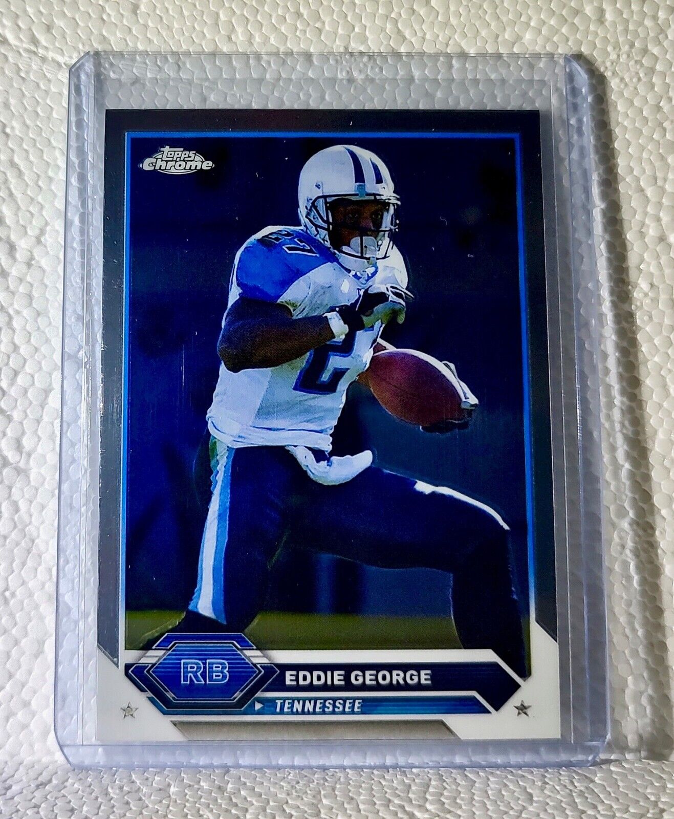 Eddie George 2023 Topps Chrome NFL #34 Football Card Tennessee Titans