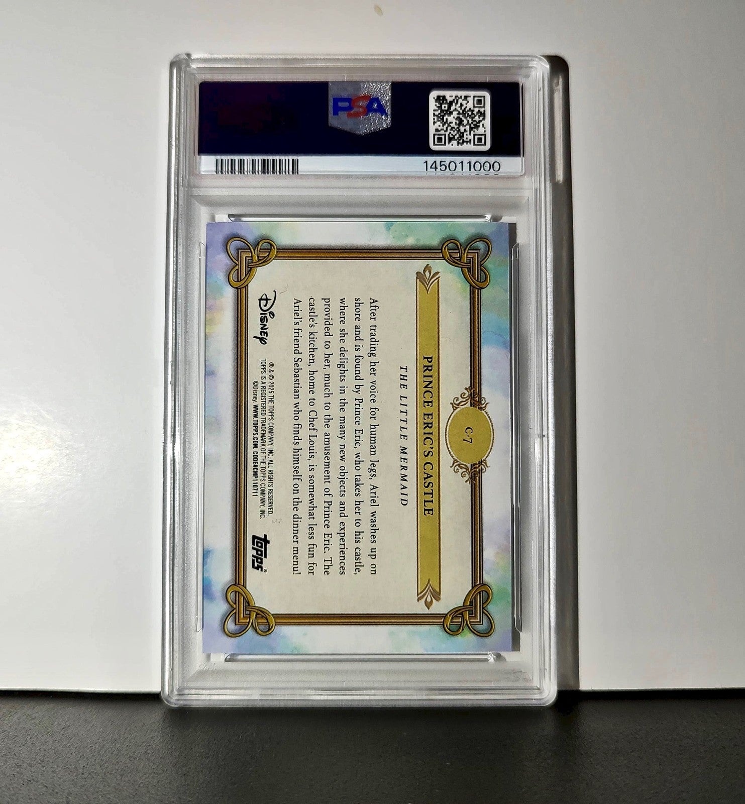 Prince Eric's Castle 2025 Topps Disney #C-7 The Little Mermaid PSA 9 MT