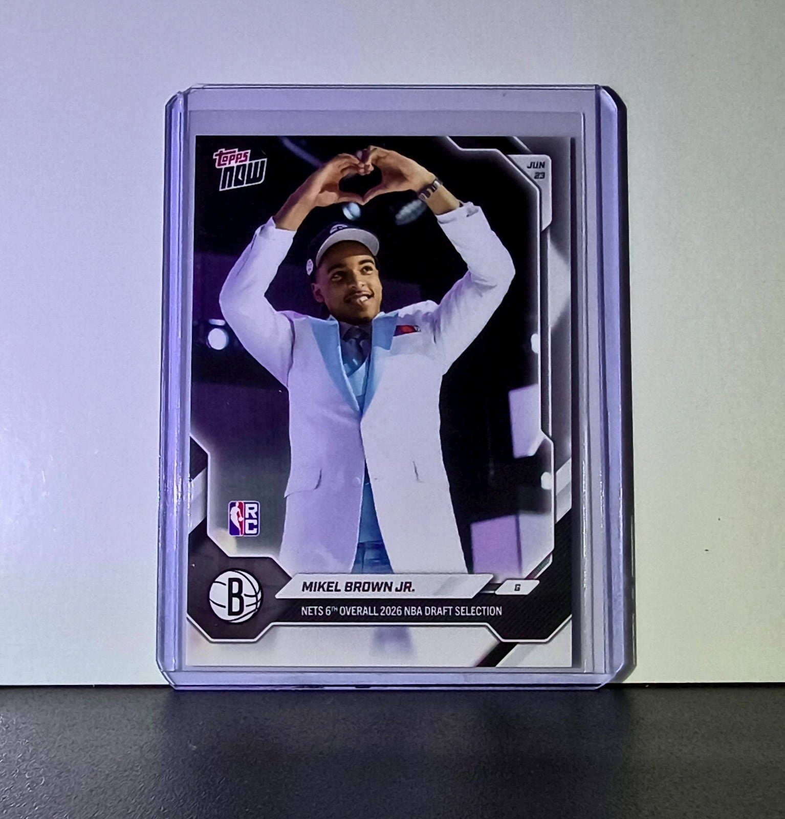 Mikel Brown Jr. Rookie 2026-27 Topps NBA Draft Night #MBRO Card Nets
