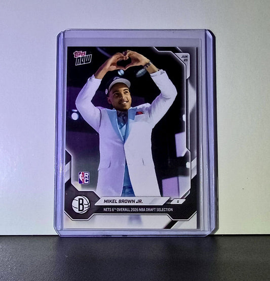 Mikel Brown Jr. Rookie 2026-27 Topps NBA Draft Night #MBRO Card Nets