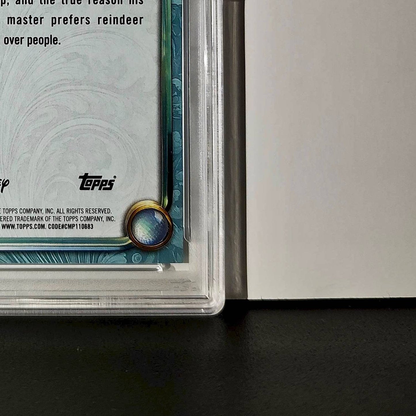 Sven 2025 Topps Disney Wonder #149 Diamond Card Frozen PSA 8