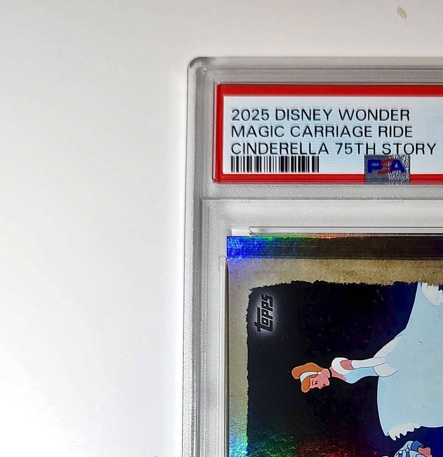Cinderella boards her magic carriage ride 2025 Topps Disney #C75-14 PSA 9