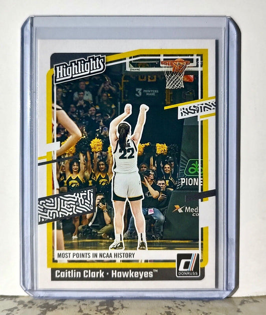 2024 Caitlin Clark Panini Donruss #H11 Highlights Basketball Card Iowa Hawkeyes