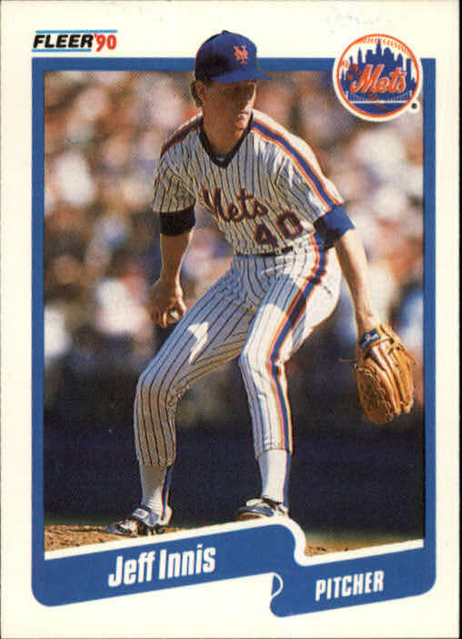 1990 Jeff Innis Fleer Baseball Card #206