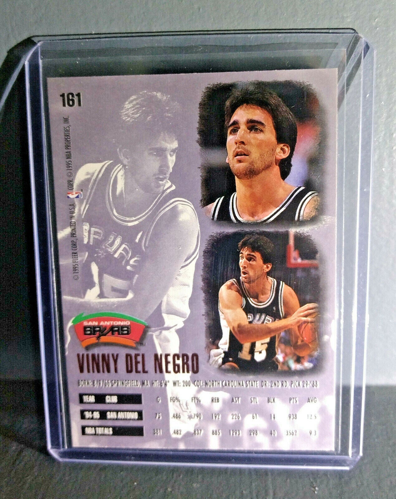 1995-96 Vinny Del Negro Fleer Ultra #161 Basketball Card