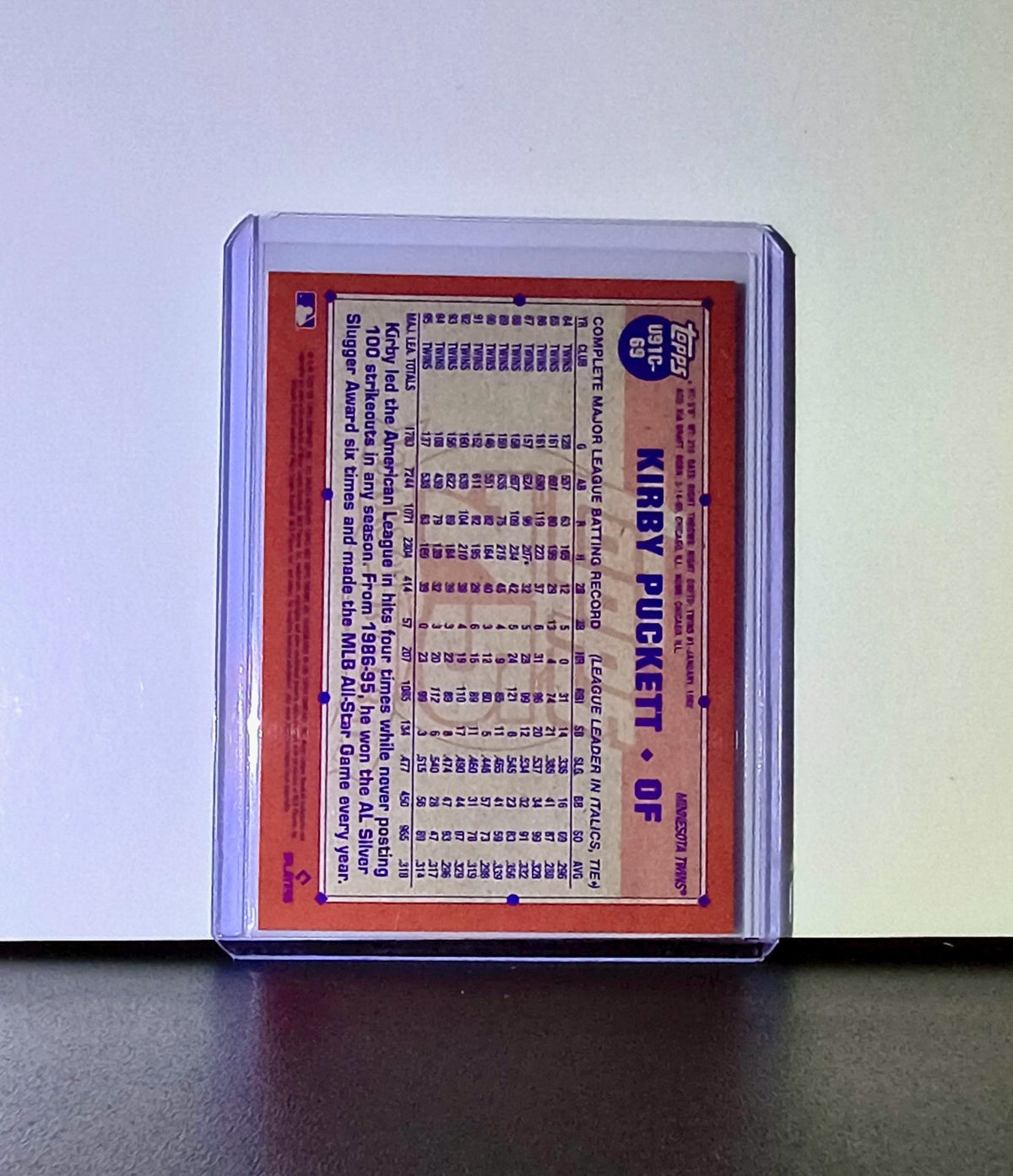 Kirby Puckett 2026 Topps Update 1991 Chrome Retro MLB #U91C-69 Card Twins