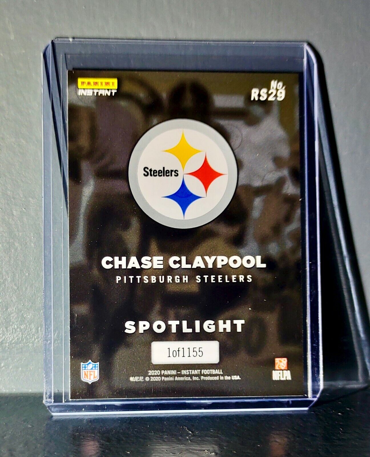 Chase Claypool 2020 Panini NFL Rookie Spotlight #29 Football Card 1 of 1155