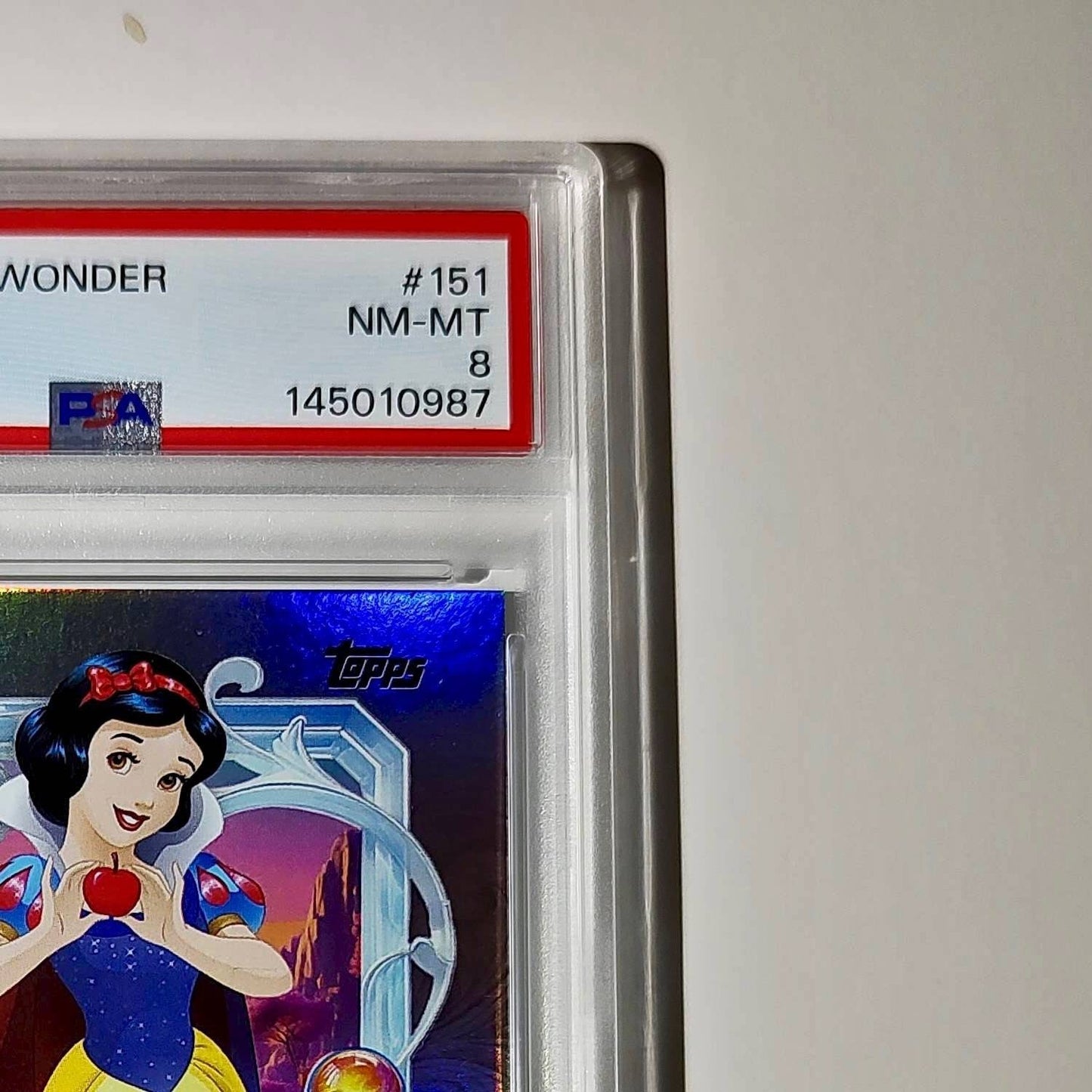 Snow White  2025 Topps Disney Cartoon Princess #151 Card PSA 8