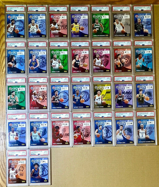 2023 Panini Instant MyCity NBA Complete 30 Card Basketball Set PSA 10 Gem Mint