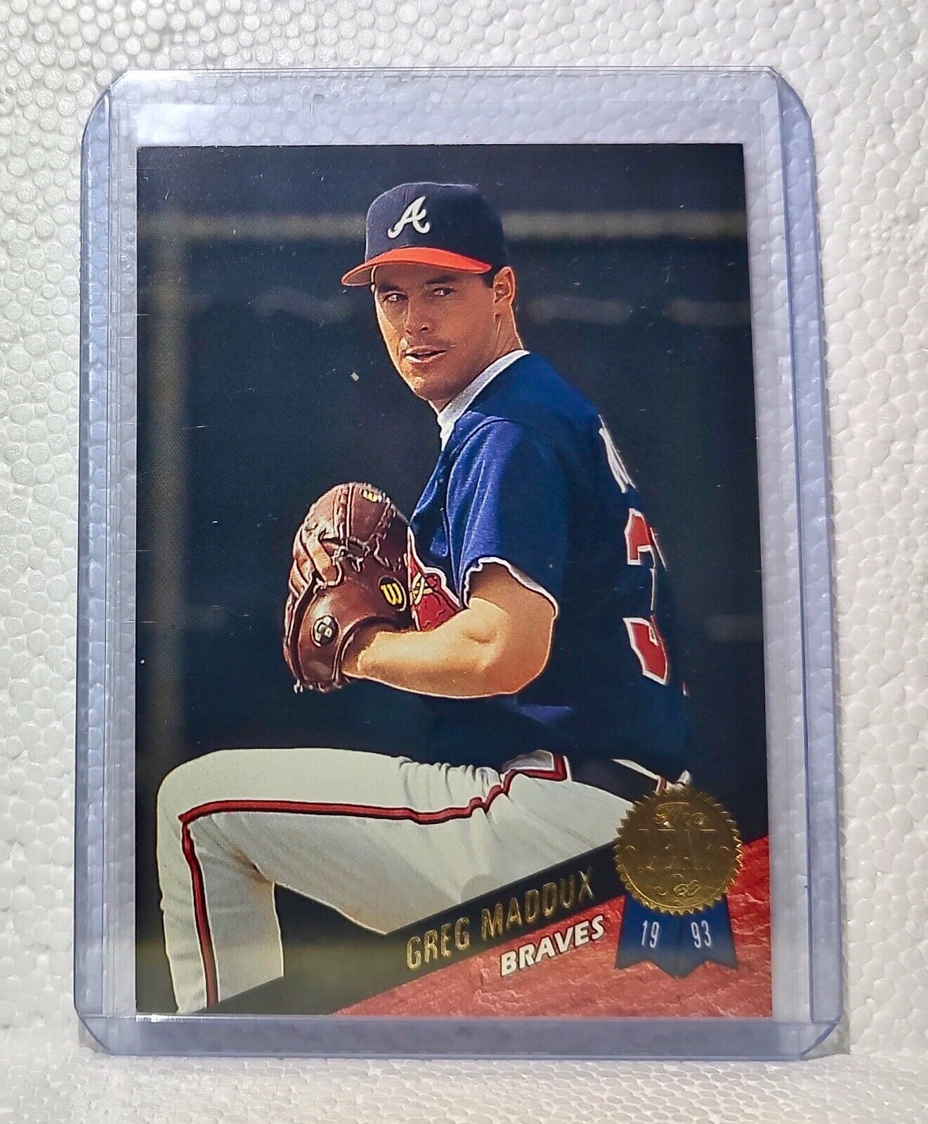 Greg Maddux 1993 Leaf MLB #326 Baseball Card Atlanta Braves