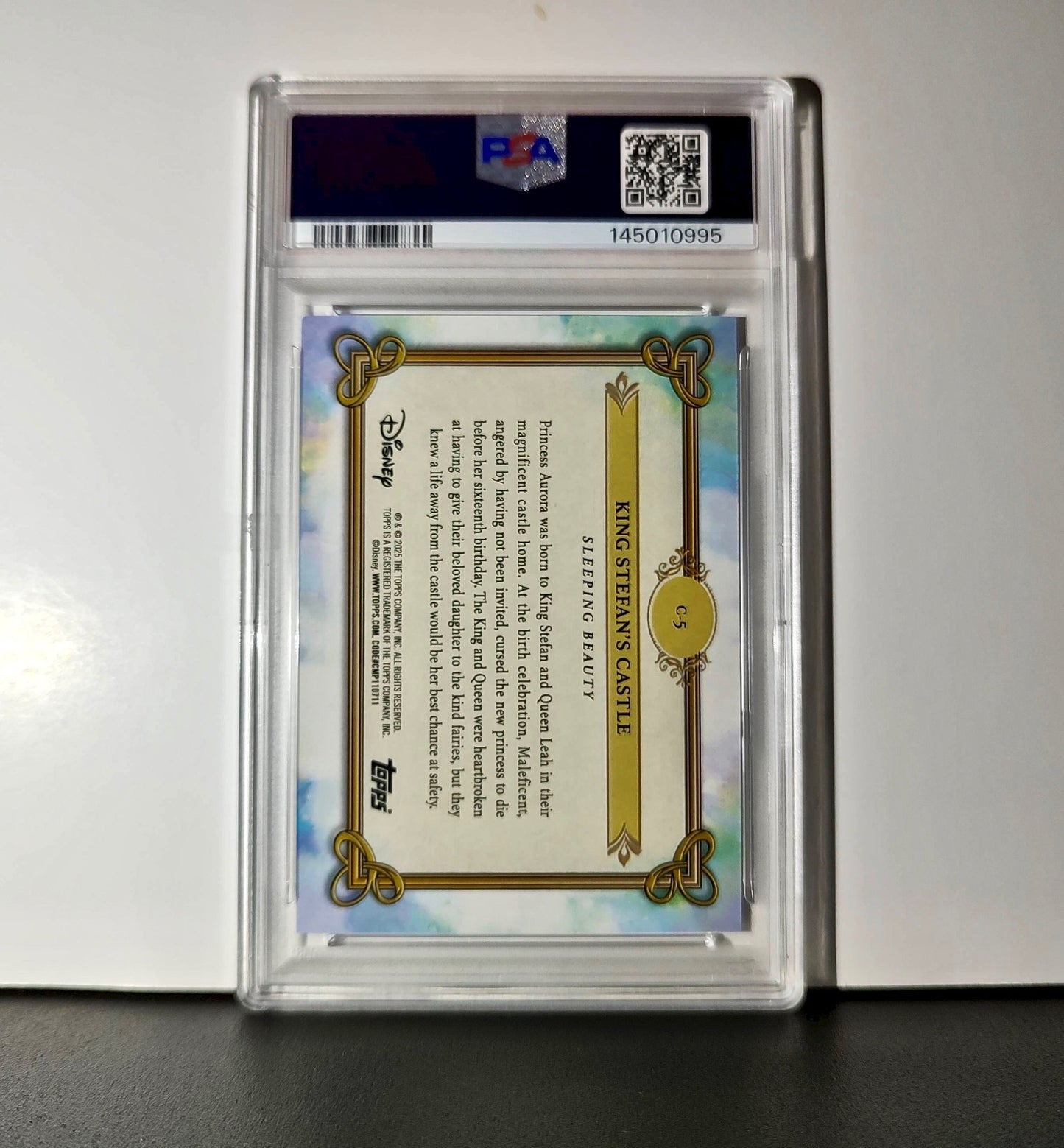 King Stefan's Castle 2025 Topps Disney #C-5 Card Sleeping Beauty PSA 9