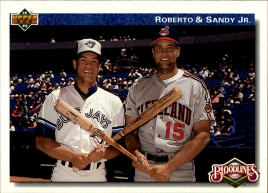 Sandy / Roberto Alomar 1992 Upper Deck MLB #81 Baseball Card Cleveland Indians