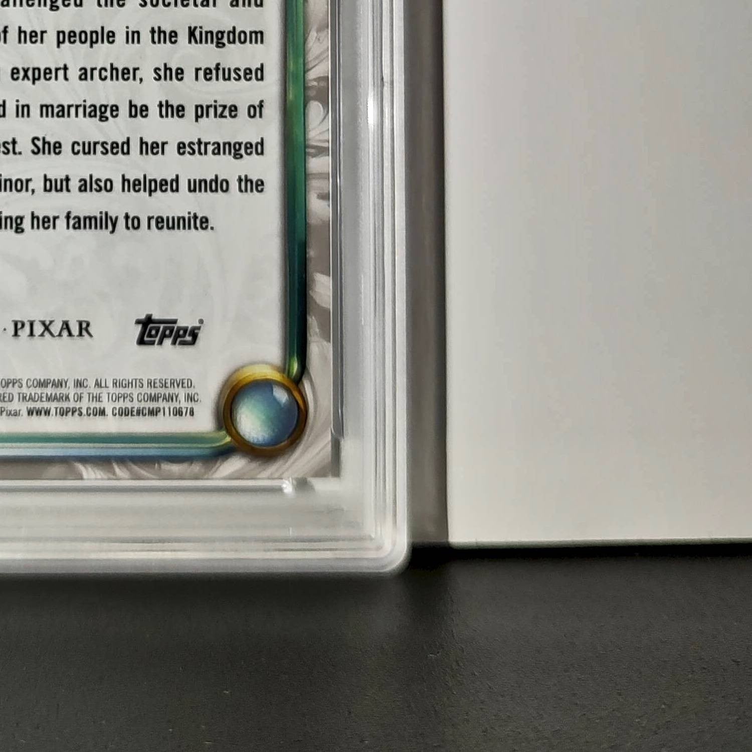 Merida 2025 Topps Disney Wonder #77 Winter Variant Card Brave PSA 7