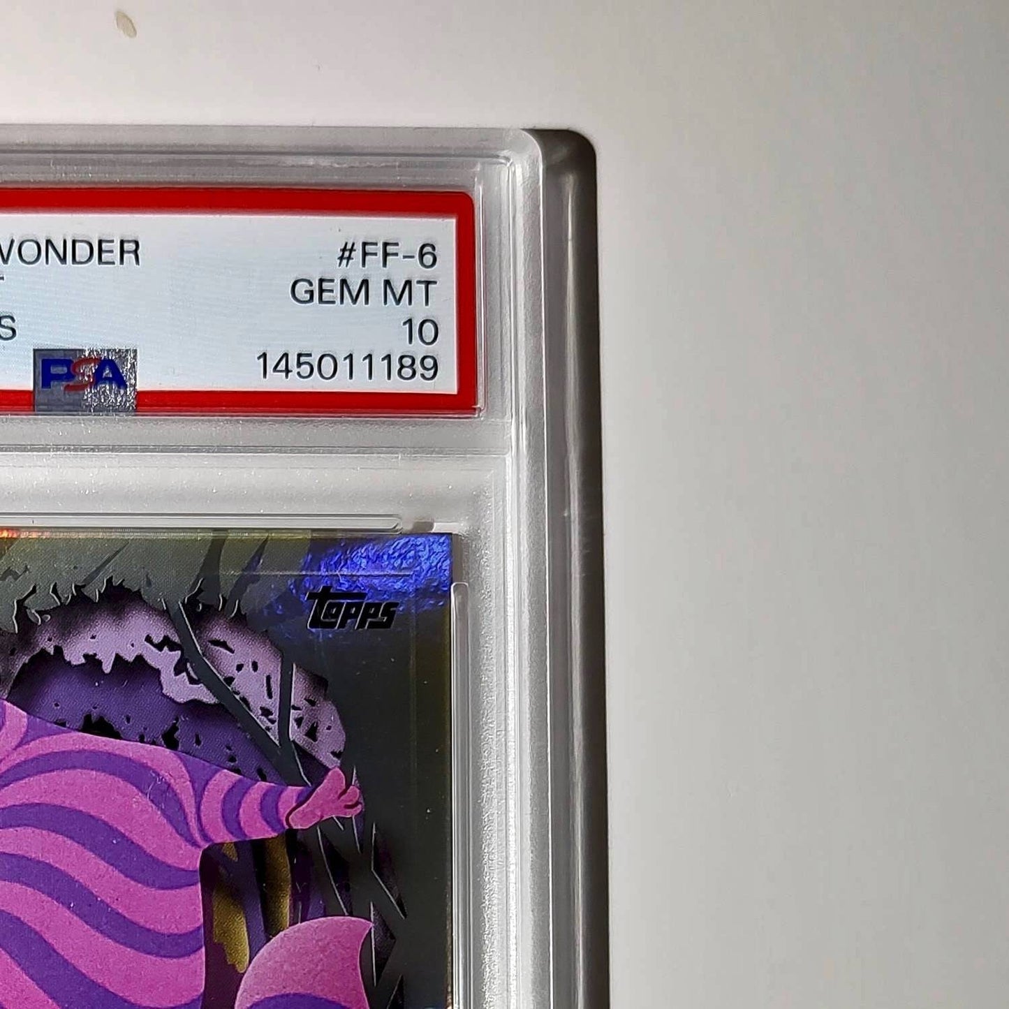 Cheshire Cat 2025 Topps Disney #FF-6 Furry Friends Card PSA 10