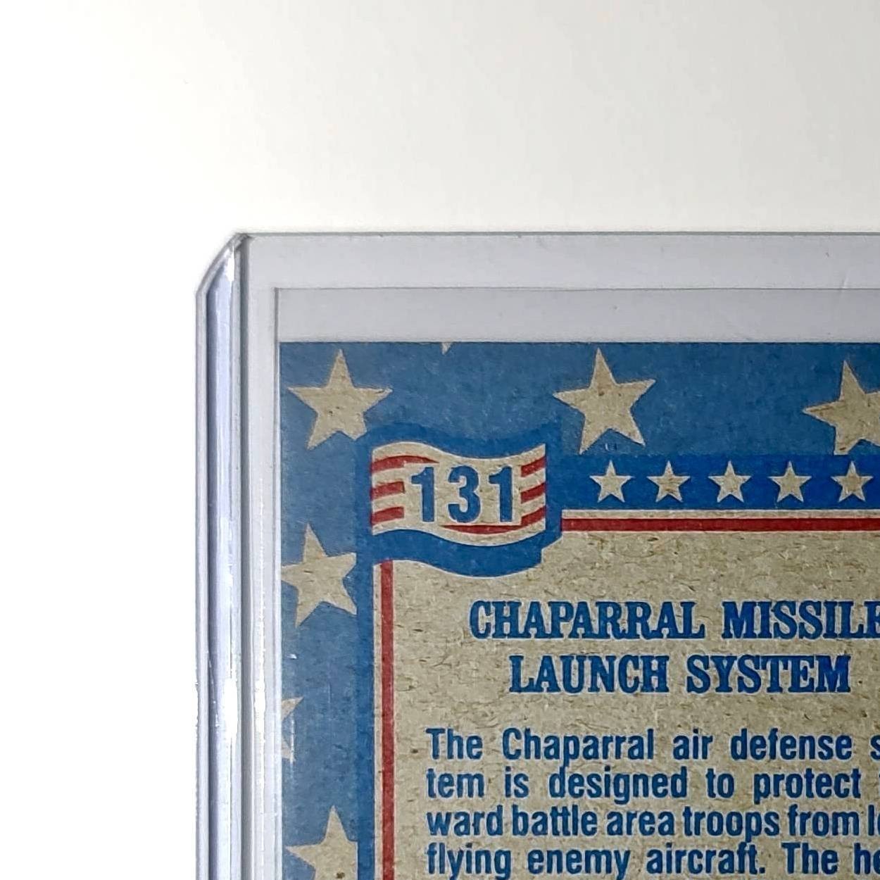 Chaparral Missile Launcher 1991 Topps Desert Storm #131 Card