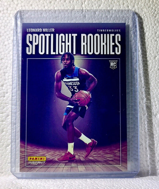 Leonard Miller 2023-24 Panini #32 NBA Spotlight Rookies Card Timberwolves 1/209