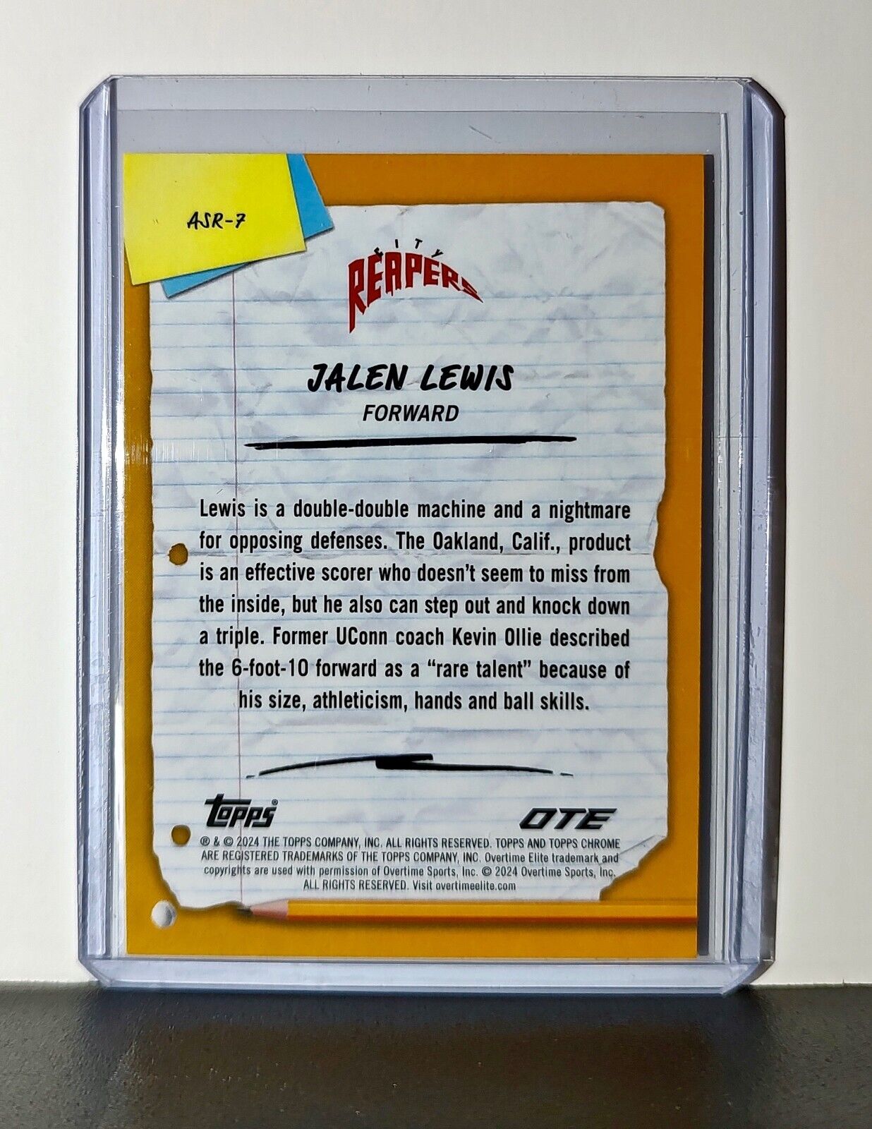 Jalen Lewis 2023-24 Topps Chrome Overtime #ASR-7 After School Rules City Reapers