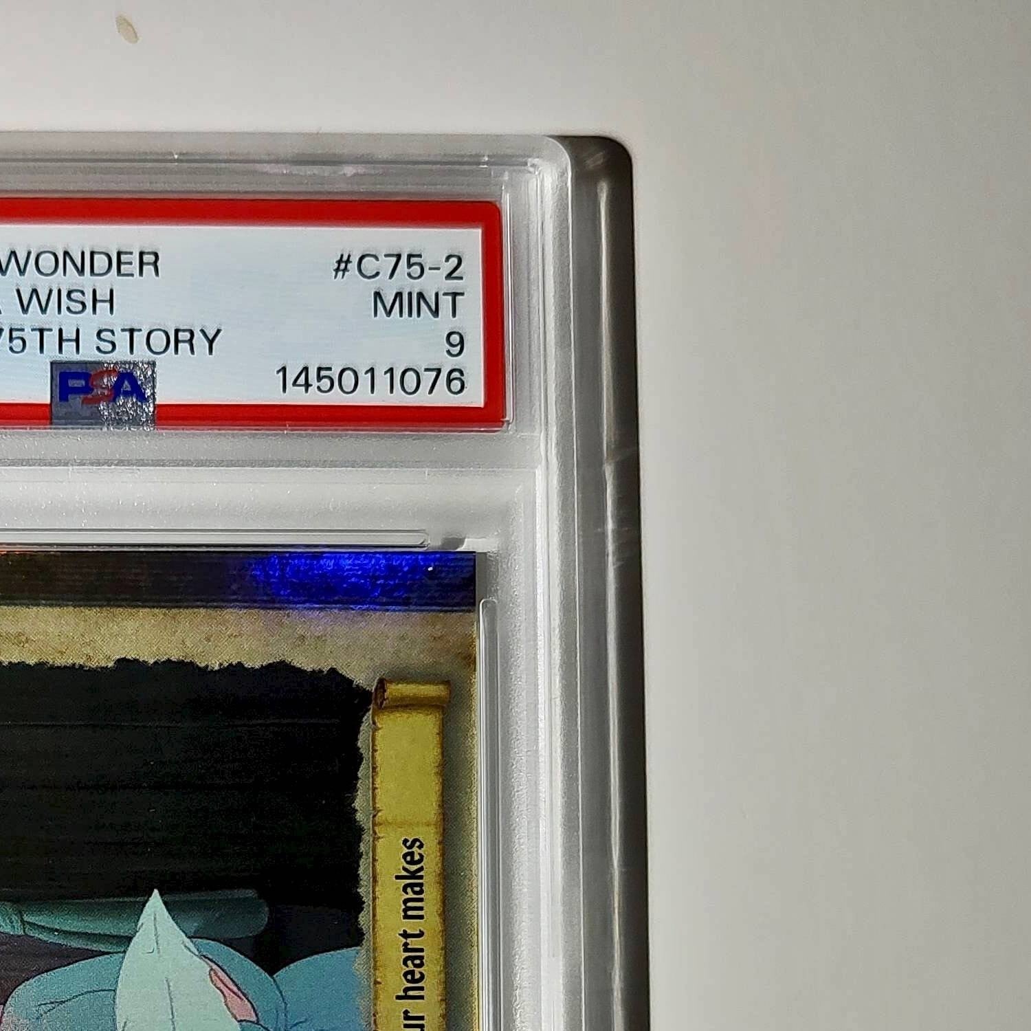 A dream is a wish your heart makes 2025 Topps Disney #C75-2 Cinderella PSA 9