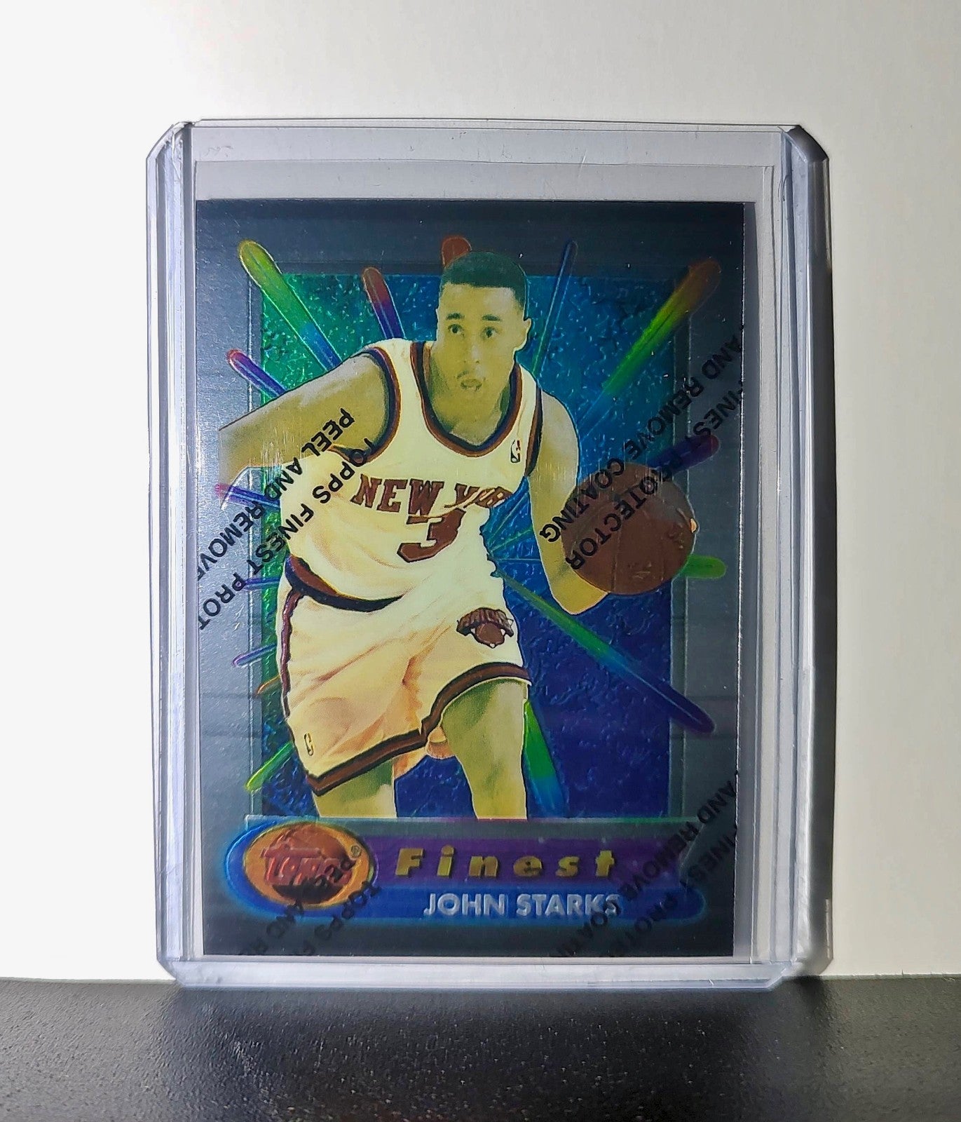 John Starks 1994-95 Topps Finest #300 Basketball Card