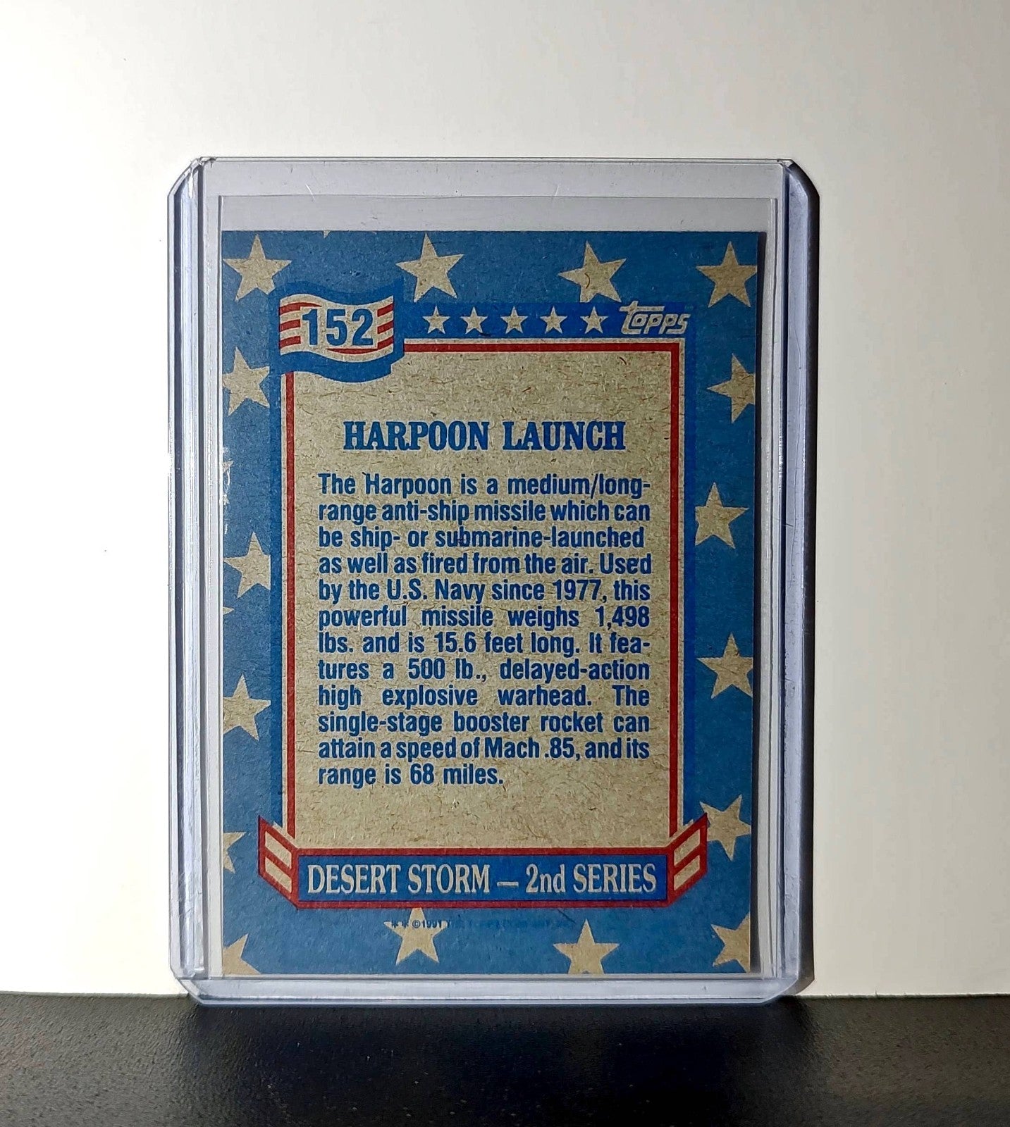 Harpoon Launch 1991 Topps Desert Storm #152 Card