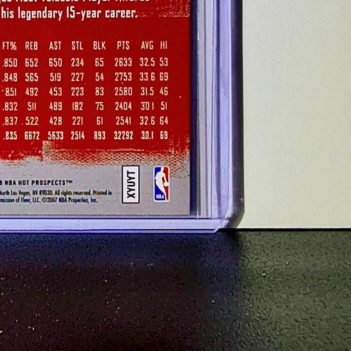 Michael Jordan 2007-08 Fleer Hot Prospects Stat Tracker ST-27 Card Chicago Bulls