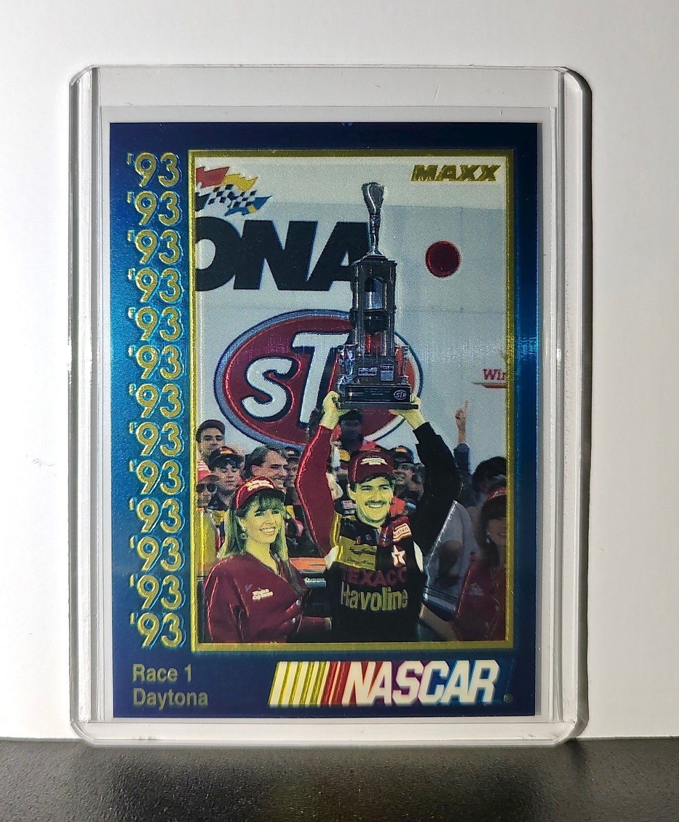 Race 1 Daytona YR 1993 Maxx Premier Plus Racing #179 NASCAR Card