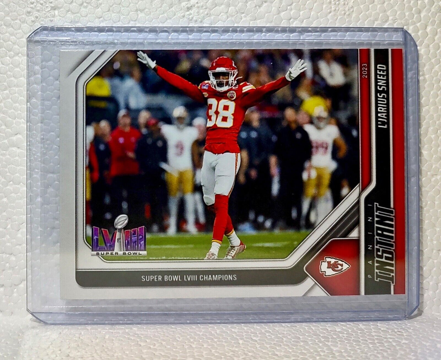 L'Jarius Sneed 2023 Panini NFL Superbowl Champions #30 Card Kansas City Chiefs