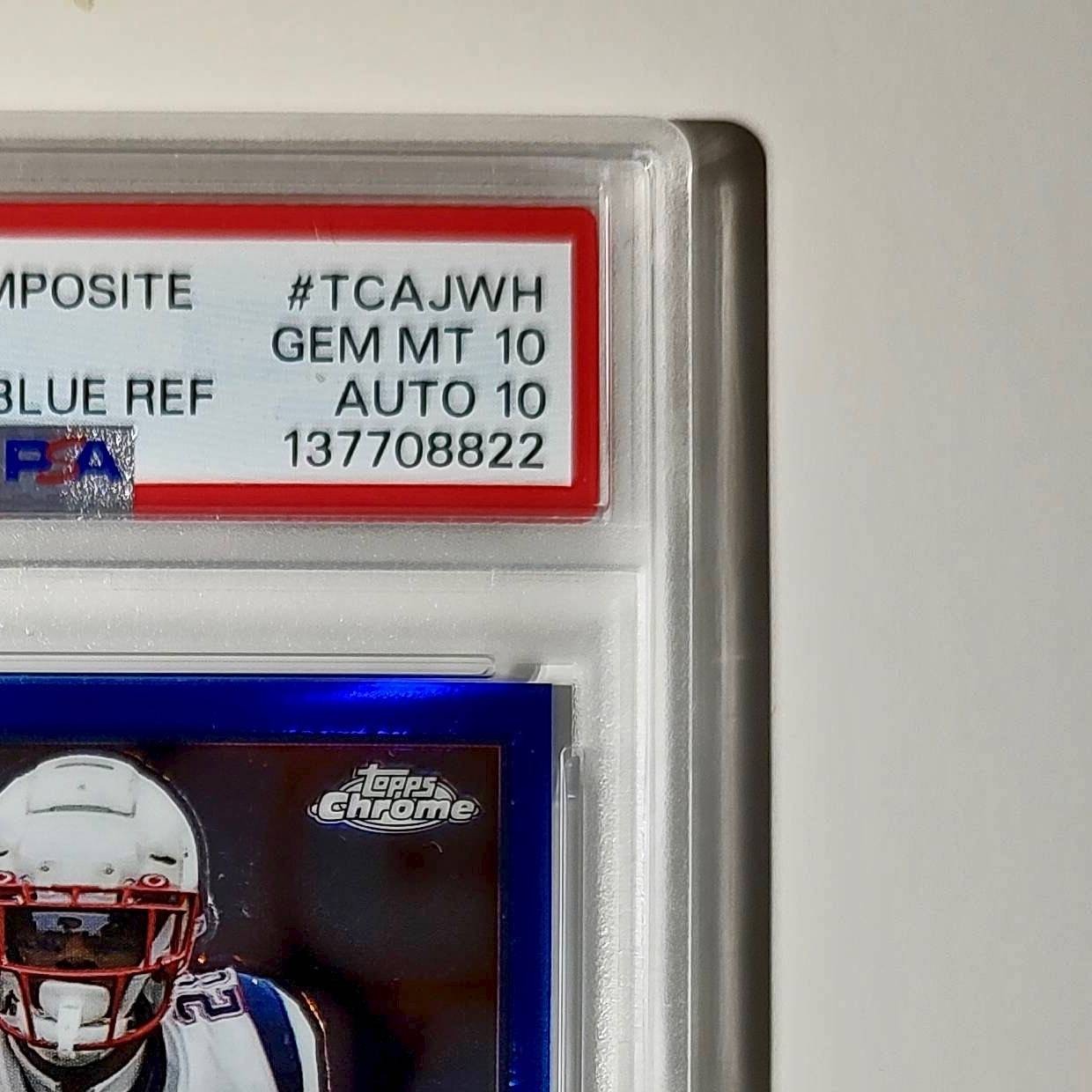 James White 2023 Topps Chrome #TCA-JWH Blue Refractor 12/150 PSA 10 Auto 10