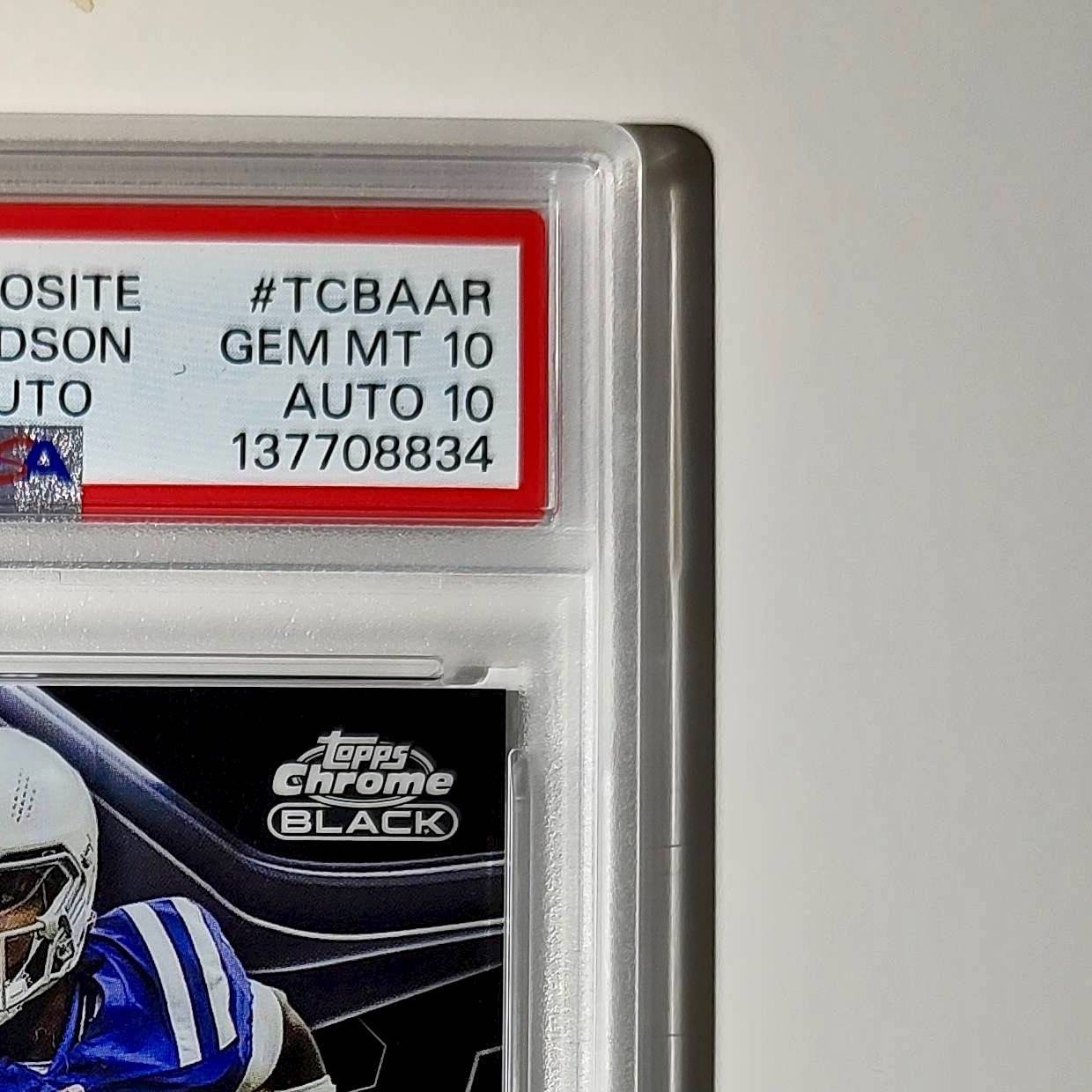 Anthony Richardson 2023 Topps Chrome Black #TCBA-AR PSA 10 Auto 10