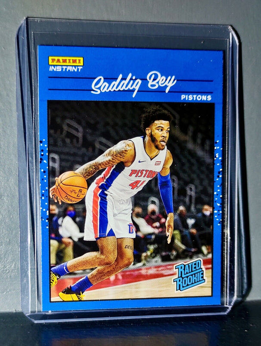 Saddiq Bey 2020-2021 Panini NBA Instant #19 Rated Rookie Retro Card 1/3558