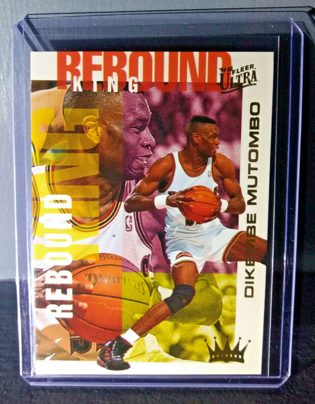 1994-95 Dikembe Mutombo Fleer Ultra Rebound King #4 Basketball Card