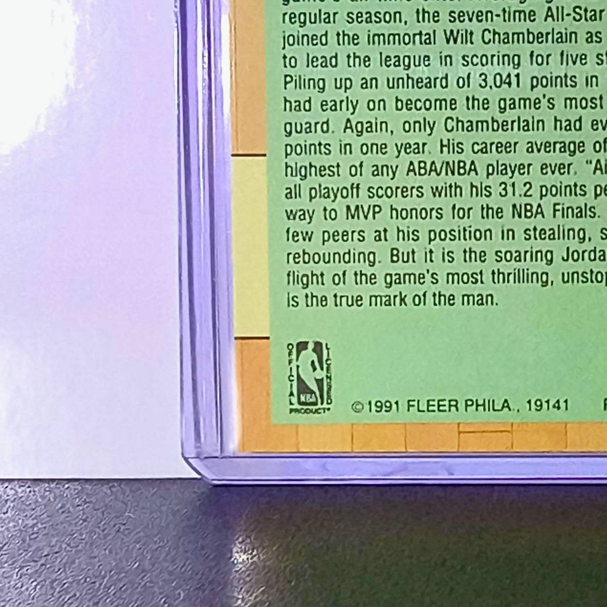 Michael Jordan 1991-92 Fleer League Leaders #220 Basketball Card Chicago Bulls