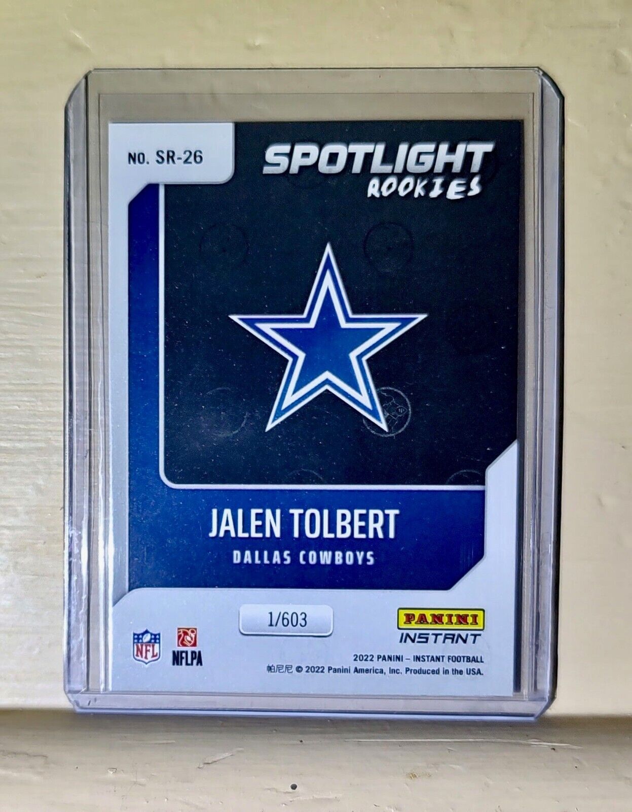 Jalen Tolbert 2022 NFL Panini #26 Spotlight Rookie Football Card 1/603