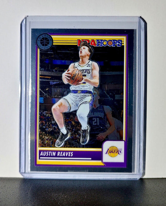 Austin Reaves 2023-24 Panini Premium Stock NBA Hoops #120 Card LA Lakers