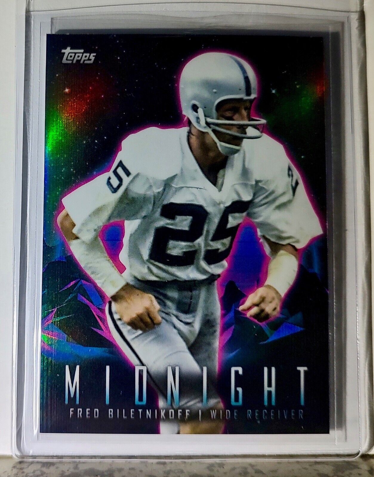 Fred Biletnikoff 2023 Topps Midnight NFL #337 Football Card Oakland Raiders