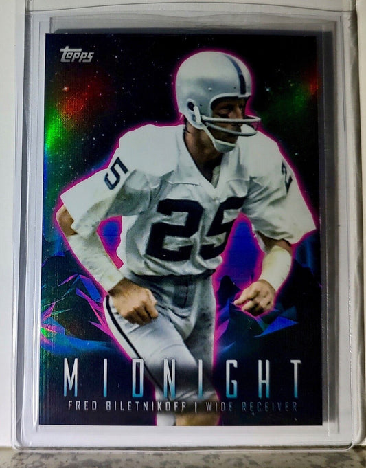 Fred Biletnikoff 2023 Topps Midnight NFL #337 Football Card Oakland Raiders