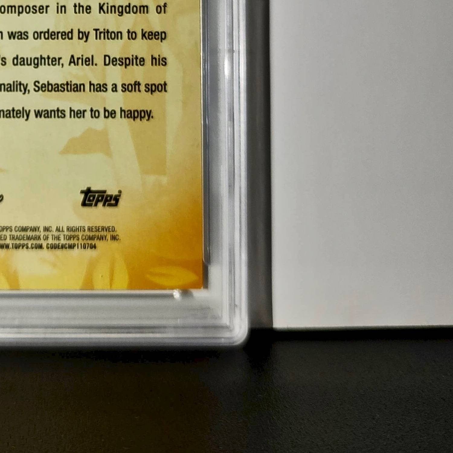 Sebastian 2025 Topps Disney #FF-10 Furry Friends Card The Little Mermaid PSA 9