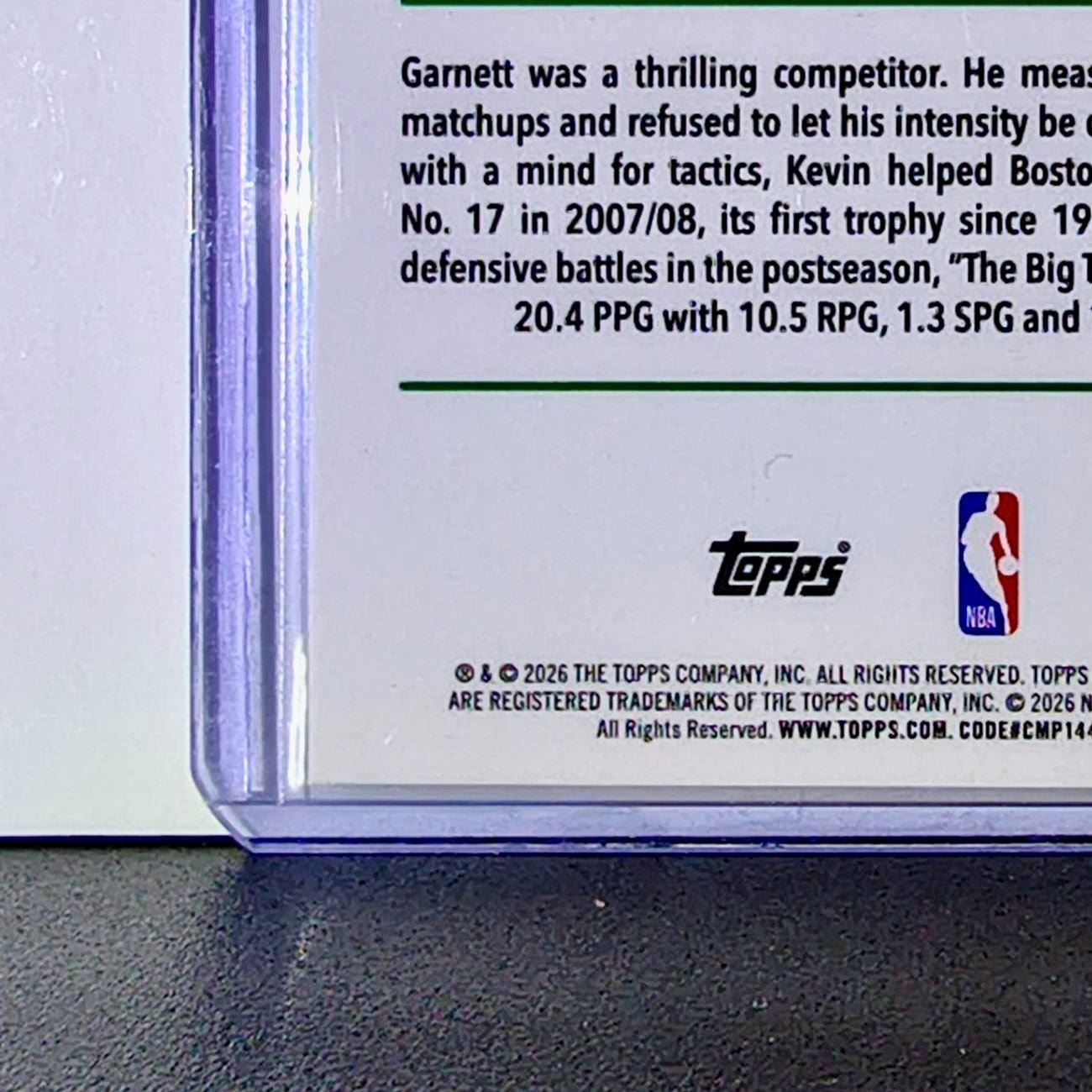 Kevin Garnett 2025-26 NBA Topps Chrome Update X-Fractor #147 Card Boston Celtics
