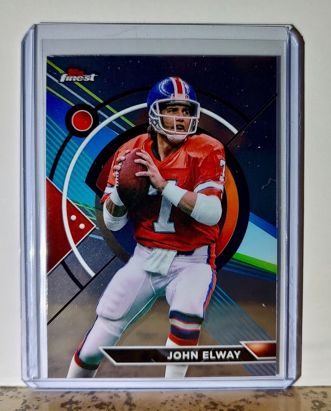 John Elway 2023 Topps Finest NFL #179 Football Card Denver Broncos