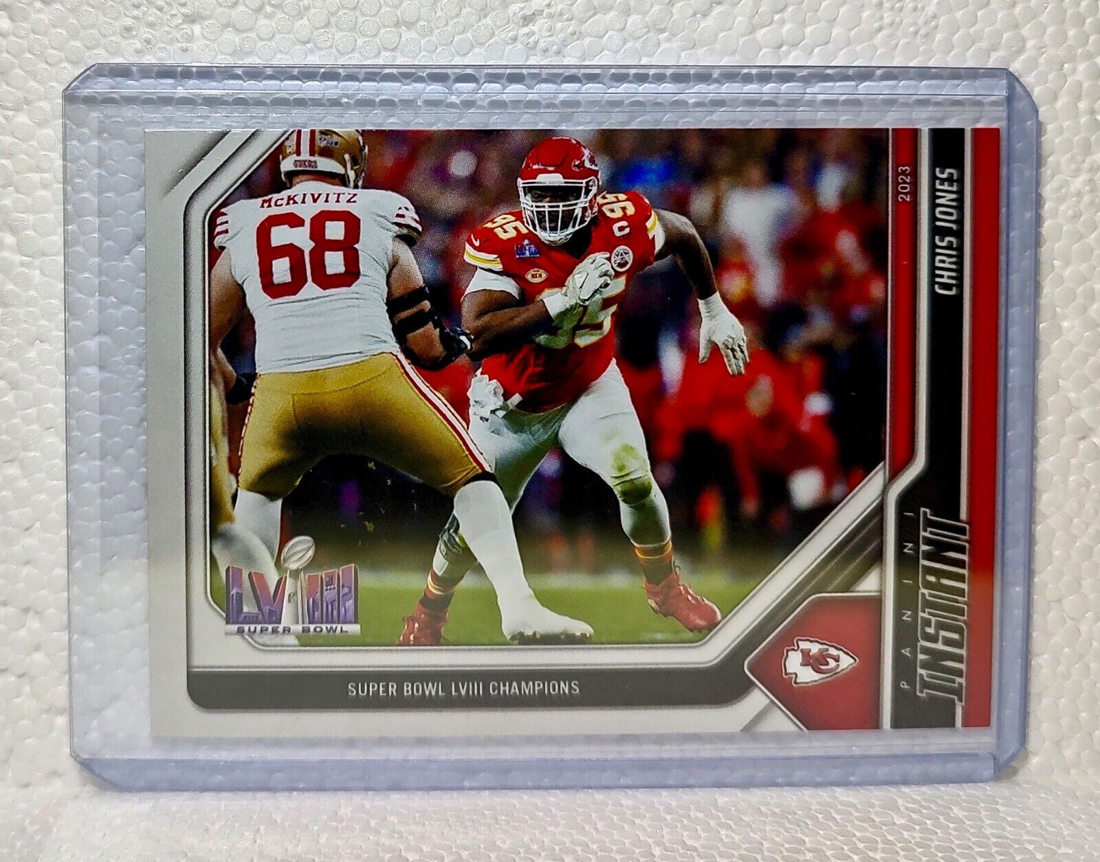 Chris Jones 2023 Panini NFL Superbowl Champions #22 Card Kansas City Chiefs