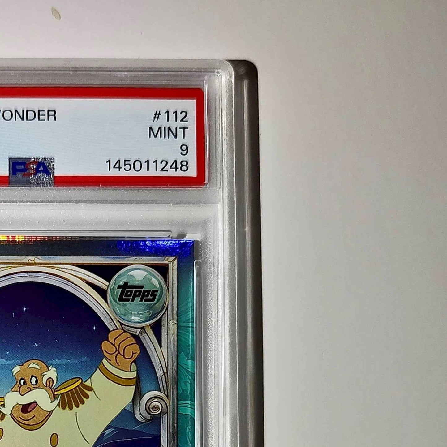 The King 2025 Topps Disney Wonder #112 Diamond Card Cinderella PSA 9