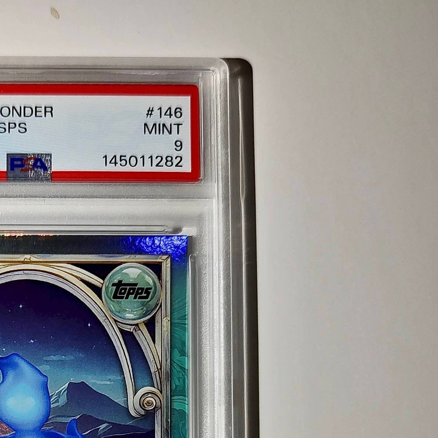 Will O' The Wisps 2025 Topps Disney Wonder #146 Diamond Card Brave PSA 9