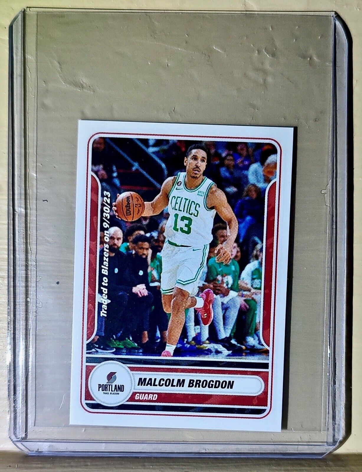 2023-24 Malcolm Brogdon Panini NBA Basketball #449 Sticker Trail Blazers