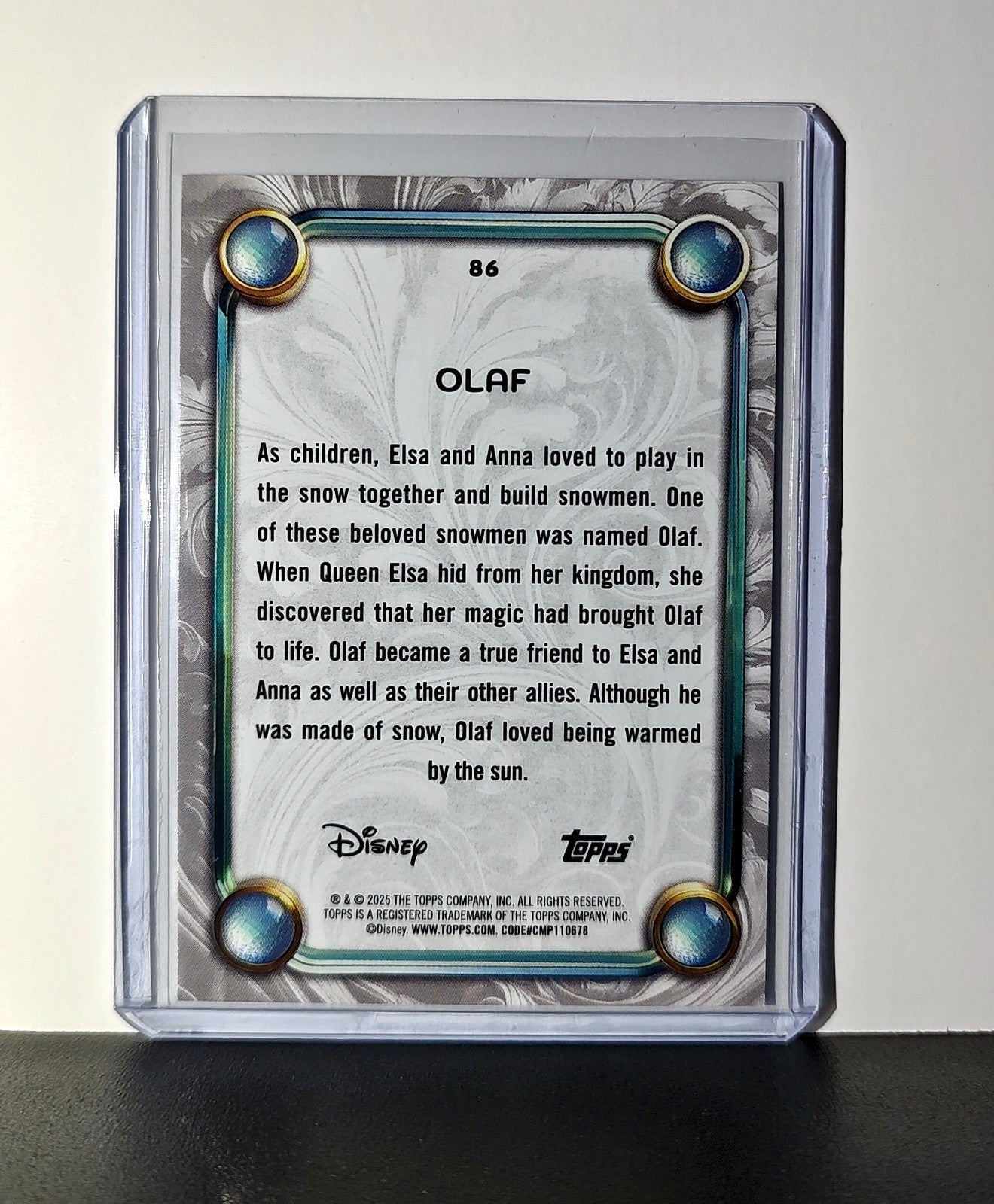 Olaf 2025 Topps Disney Wonder #86 Card Frozen