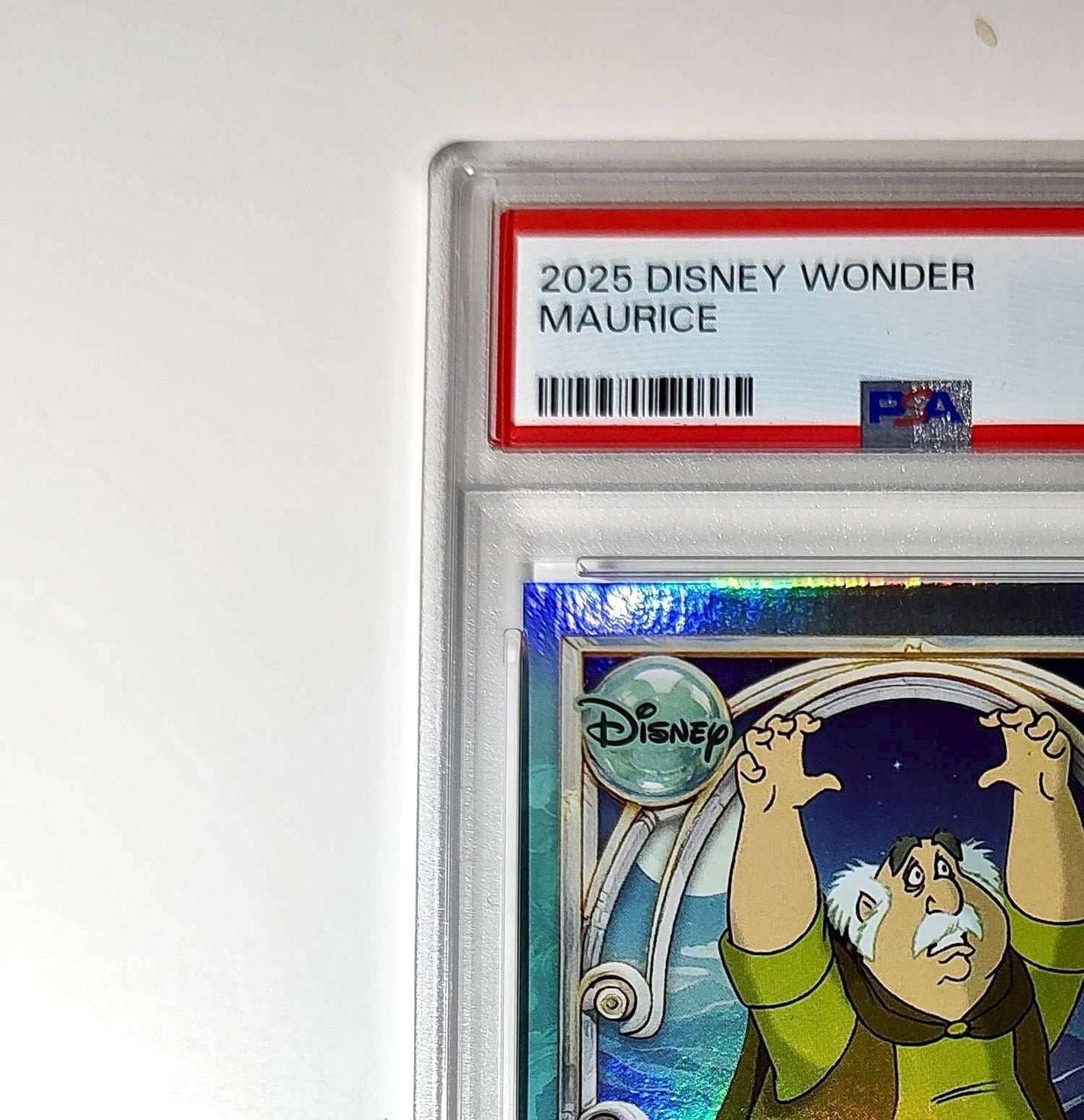 Maurice 2025 Topps Disney Wonder #126 Diamond Card Beauty and the Beast PSA 7