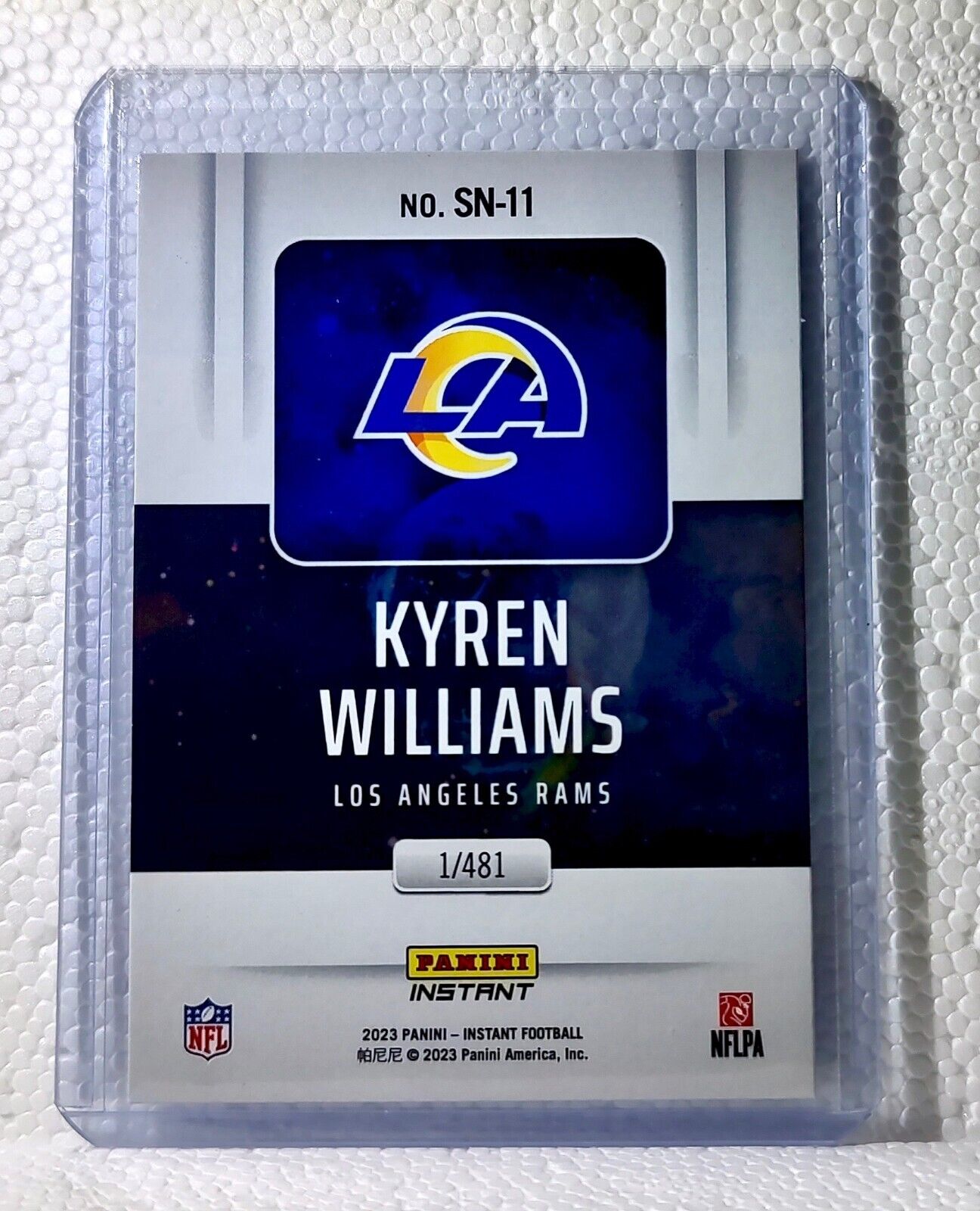 Kyren Williams 2023 Panini NFL #11 Supernova Football Card LA Rams 1/481