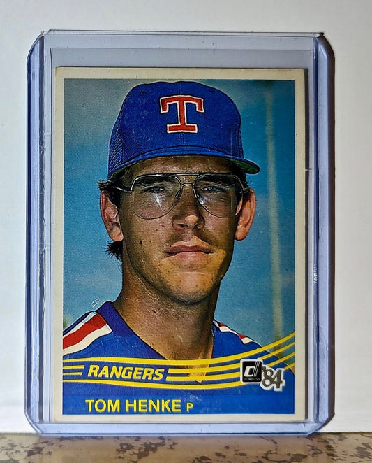 Tom Henke 1984 Donruss MLB #134 Baseball Card Texas Rangers