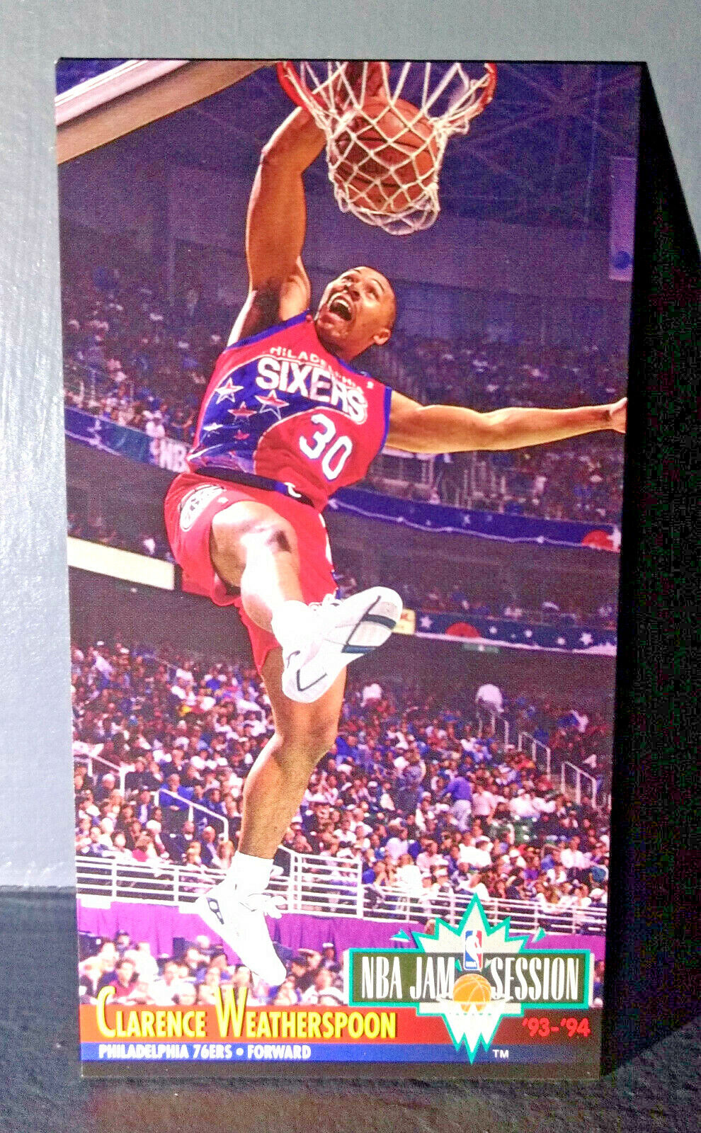 1993-94 Clarence Weatherspoon #172 Fleer NBA Jam Session Basketball Card 