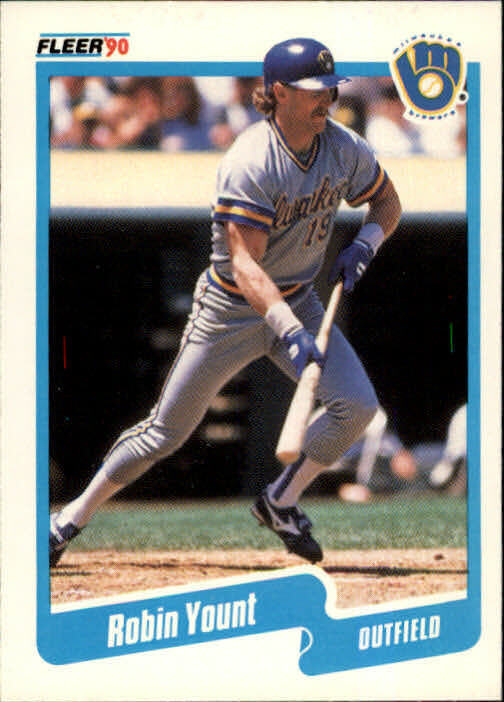 1990 Robin Yount Fleer Baseball Card #340