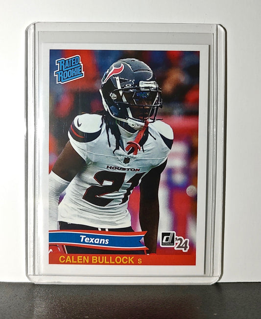 Calen Bullock Rookie 2024 Panini Rated Rookie Retro NFL #37 Card Texans 1 of 890
